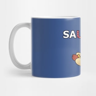 Patriotic BBQ Sausage Mug